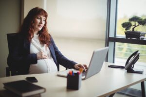 pregnant businesswoman